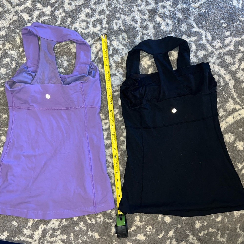lululemon athletica Purple and Black Tank Tops size 4 and size 6 - Picture 2 of 4
